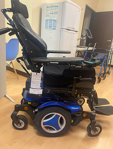 Photo of a power chair.