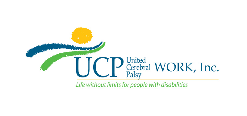Logo of United Cerebral Palsy Work, Inc - Life without limits for people with disabilities. Logo of United Cerebral Palsy Work, Inc - Life without limits for people with disabilities.