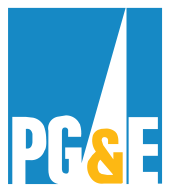 Logo of PG&E. Logo of PG&E.